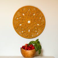 Kruhová macramé dekorace - Letní slunovrat